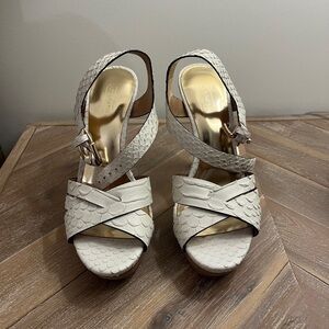 Vintage Coach Platform Heels (real leather)